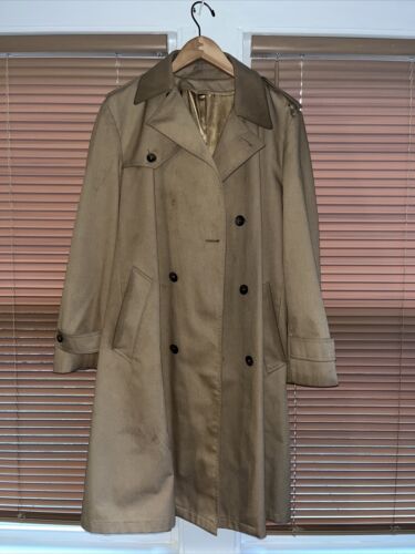 trench coat men long vintage