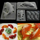 Plastic Koi  Handmade Sugarcraft Mold DIY 3D Fish Cake Chocolate Mould