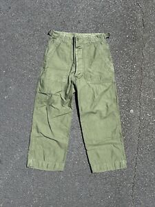 1960s vintage VIETNAM sateen OG-107 us army 30x30 military TYPE1 trousers pants