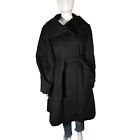 Searle Bergdorf Goodman Black Long Trench Coat size 10