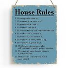Rustic House Rules Sign House Rules Wooden Hanging Sign Farmhouse Living Room...