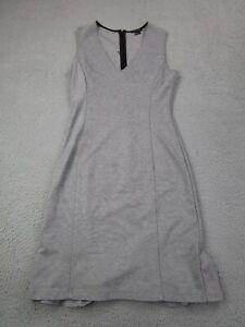Theory Tank Dress Women's Size 8 Gray Stretch Sheath Mini Sleeveless Adoxa