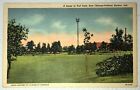 Postcard East Chicago Indiana Harbor Tod Park Scenic View 1938