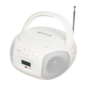 RetekessTR636 AM/FM Bluetooth CD Player Radio Boombox Stereo with Remote Control