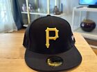 Pittsburgh Pirates Black And Yellow  New Era  59Fifty Fitted 7 3/4Hat Cap