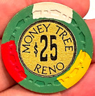 (1) $25. Money Tree Casino Chip - 1969 - Reno, Nevada - First Issue