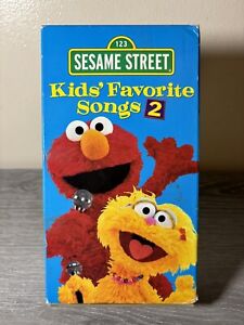 Sesame Street Kids Favorite Songs 2 VHS 2001 Video Tape Muppets Sony Cartoon