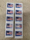 (10)Usps Flags Forever First Class Collectibles Postage Stamps - Free Shipping