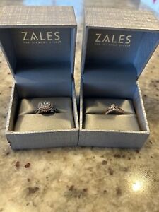 14k Rose Gold Vera Wang collection Engagement Rings Size 6.5