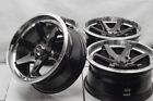 15x7 Black Wheels Rims 4 Lugs Fit Honda Civic Accord Prelude Nissan Cube Sentra (For: 2013 Honda Fit Sport 1.5L)