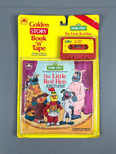 Vintage Golden Story Book ‘n’ Cassette Tape Sesame Street The Little Red Hen New
