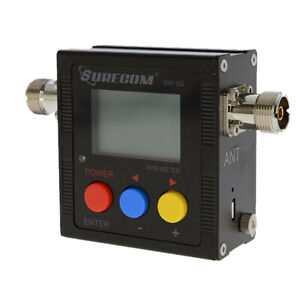 Surecom SW102 VSWR Power Meter 125-525MHz N-J SL16 RF Watt Frequency Counter
