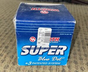 Vintage NEW IN BOX Worth Slowpitch Super Blue Dot .47 Core Softball USSSA Ball