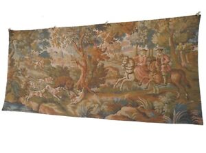 Antique gorgeous french Aubusson tapestry wall hanging tapestries panel item887