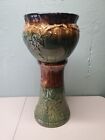 Jardiniere and Pedastal Roseville Pottery no 421  Dogwood Read Notes