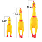 Screaming Large Rubber Chicken Shrilling Squeeze Prank Flexible Dog Toys Gifts