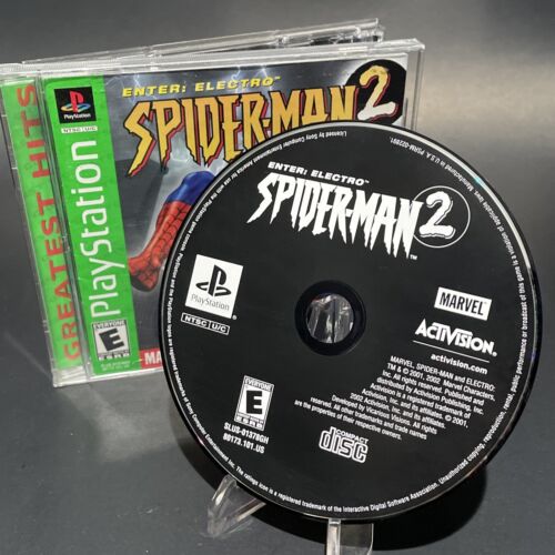 Spider-Man 2 -- Enter: Electro (Sony PlayStation 1, PS1) CIB Unscratched Tested