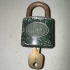 Antique FRAIM Padlock with Key