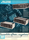 vtg 70s DYNACORD MAGAZINE PRINT AD Digital Stereo Reverberation System Time Axis