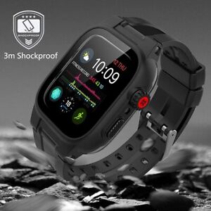 Waterproof Case with Bands Strap For Apple Watch Series 9 8 7 6 5 4 3 44/45MM
