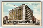 Milwaukee WI-Wisconsin, Hotel Plankinton, Exterior, Vintage Postcard