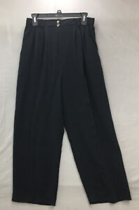 Pant Her Black Straight Leg Stretch Pull On Pants Size 10 Women