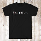 FRIENDS TV Show Men's Black T-Shirt Size S-5XL