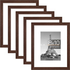Upsimples 8X10 Picture Frame Set of 5, Display Pictures 5X7 with Mat or 8X10 wit