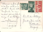 New ListingItaly - 1949 100 Lire Democratica on postcard circulated to Montevideo