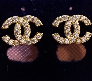 Chanel Rose Gold Stud Earrings