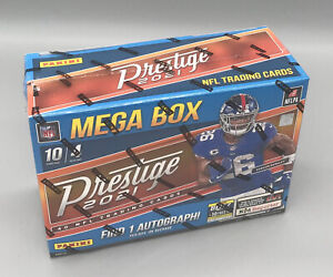 2021 Panini Prestige NFL Football Sealed Mega Box - 1 Auto + 5 #'ed Parallels