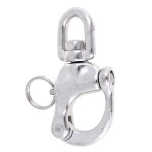 Stainless Steel Quick Release Boat Chain Shackle Swivel Snap Hook 70mm-S~mj