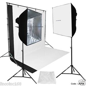 DSLR Camera Digital Photography Video Studio Photo Lighting Background Stand Kit