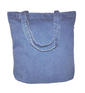 10 Wholesale Bulk Denim Tote Bags - Free Shipping