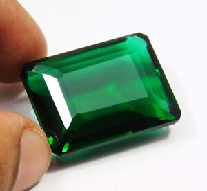 NATURAL CERTIFIED 89.90 CT EMERALD CUT GREEN COLOMBIAN EMERALD LOOSE GEMSTONE`