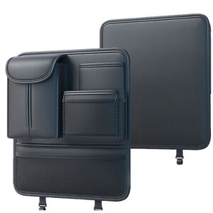 Car Organizer Seat Back Storage Bag Leather Pocket Bag Car Interior Accessories