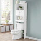 New ListingMainstays Over the Toilet Bathroom Storage Cabinet White Space Saver Organizer
