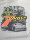 Danica Patrick Racing Green Go Daddy VTG Two Sided NASCAR Shirt XL