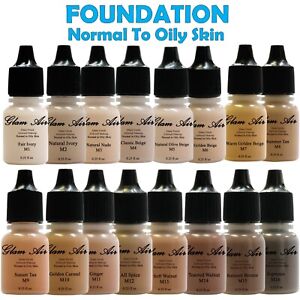 Glam Air Full Coverage Foundation Makeup Normal to Oily Skin 16 Shades