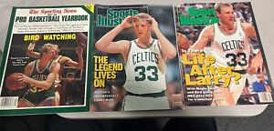 New Listing3 Vinatge Larry Bird NBA Boston Celtics Magazines Sports Illustrated and News