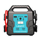 Lasfit Jump Starter Lithium-ion Portable Power Station 12V 24V Auto Detection