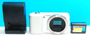 [Excellent++] SONY NEX-3 White w/ Battery & Charger Free Shipping from Japan