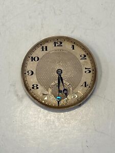 Antique Rolex 17 Jewels Wind-Up Pocketwatch Movement 38mm Pre Owned, Runs #5-178