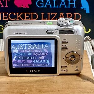 Sony Cyber-Shot DSC-S700 Digital Camera 7.2MP Silver in Soft Case Tested Works