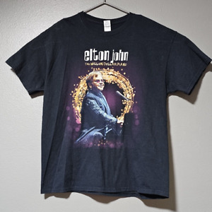 Elton John Concert Tee Shirt Men XL 2016 The Colosseum Las Vegas Piano