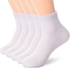 3-12 Pairs Mens Womens Ankle Socks Cotton Solid Low Cut High Quality Size 9-13