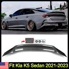 For Kia K5 Sedan 2021-2023 Highkick R Style Trunk Spoiler Wing Carbon Fiber Look