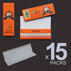 ROLLING PAPERS 15 PACKS 1.25 1¼ 77x45 mm 32 Leaves Cigarette Paper THEY ROCK!