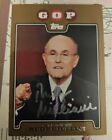 Rudolph Rudy Giuliani Signed Auto 2008 Topps Gold