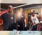 Michael Jordan Larry Bird Signed Dream Team 16x20 Photo Upper Deck UDA